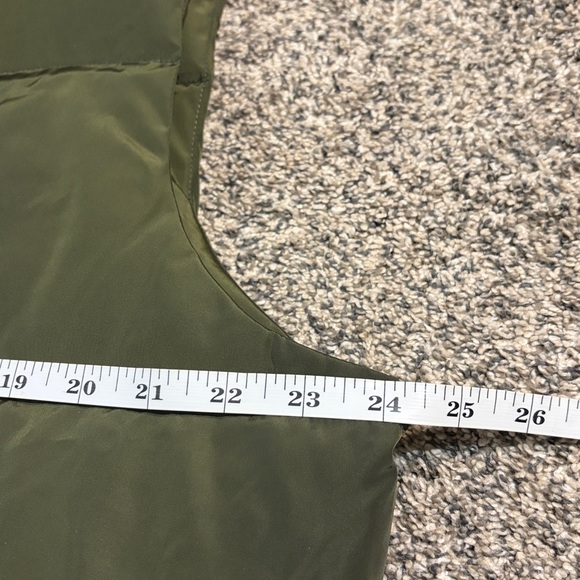 Lands' End Men's Large 42-44 Dark Green Down Puffer Vest 600 Fill Hyper Dry New - Picture 8 of 9